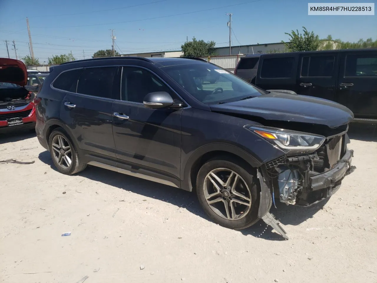 KM8SR4HF7HU228513 2017 Hyundai Santa Fe Se Ultimate