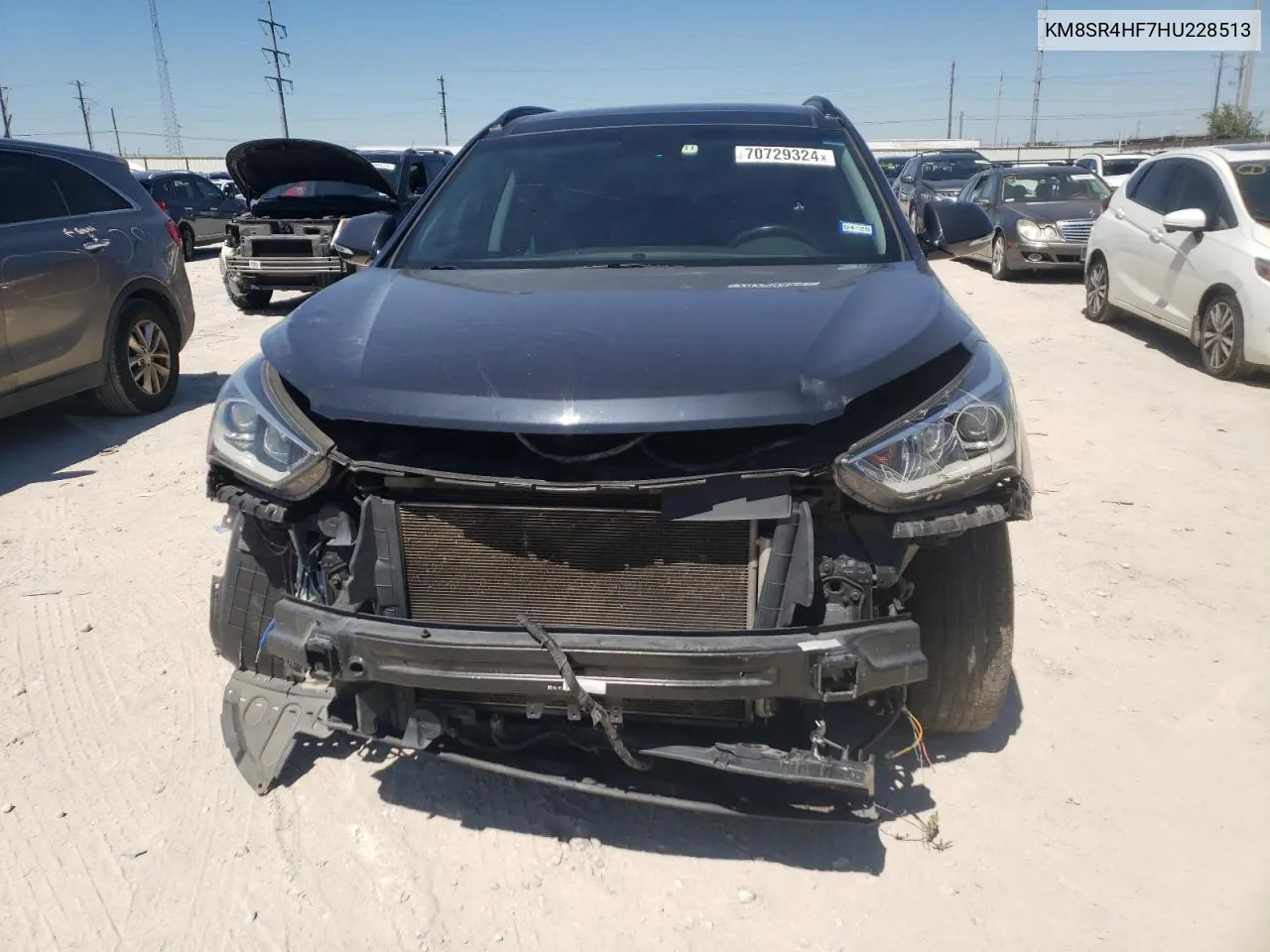 KM8SR4HF7HU228513 2017 Hyundai Santa Fe Se Ultimate