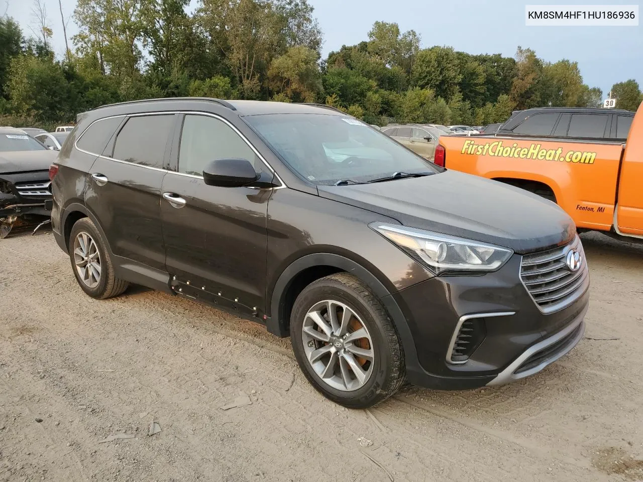 2017 Hyundai Santa Fe Se VIN: KM8SM4HF1HU186936 Lot: 70811524