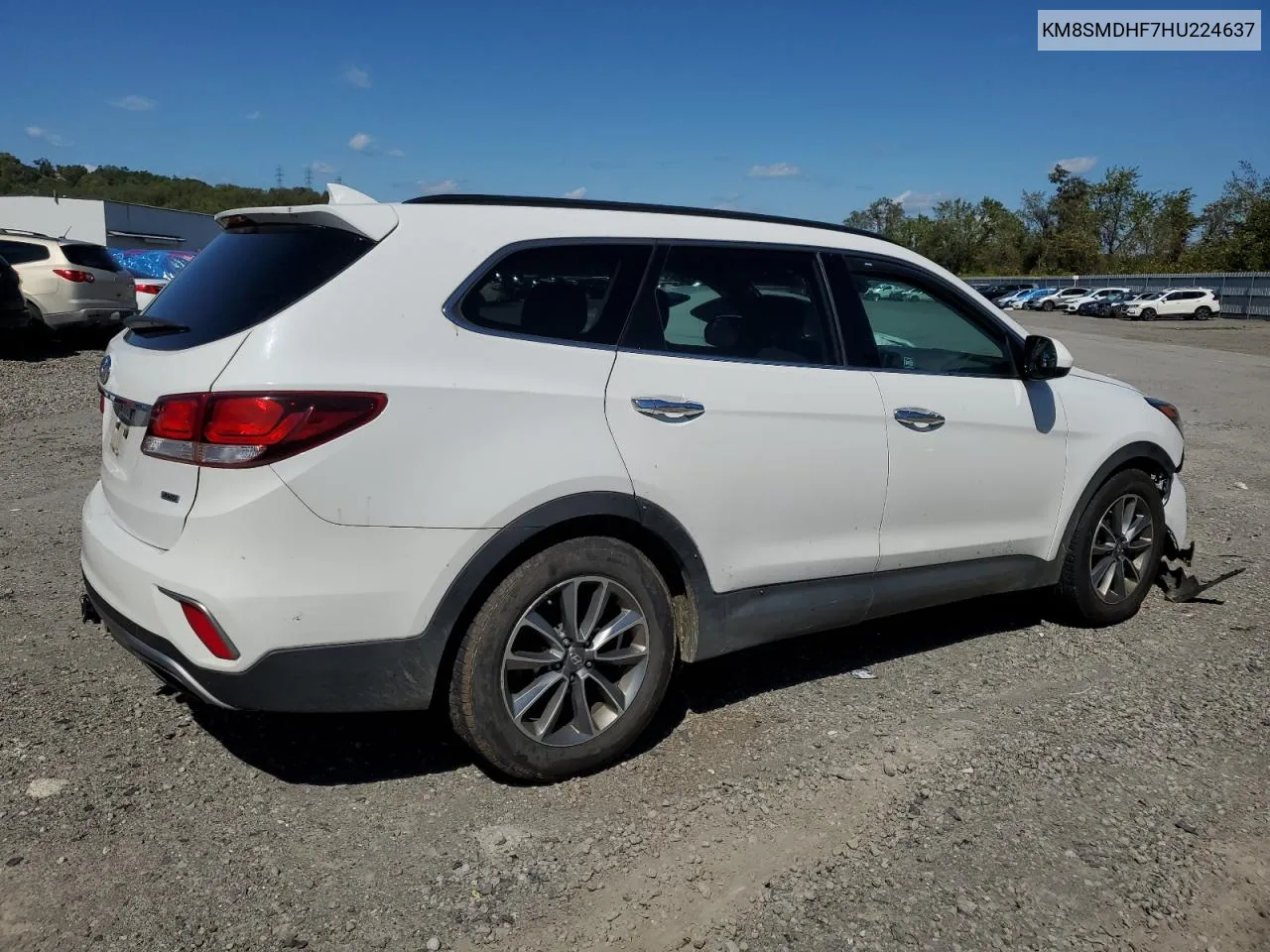 2017 Hyundai Santa Fe Se VIN: KM8SMDHF7HU224637 Lot: 70828794