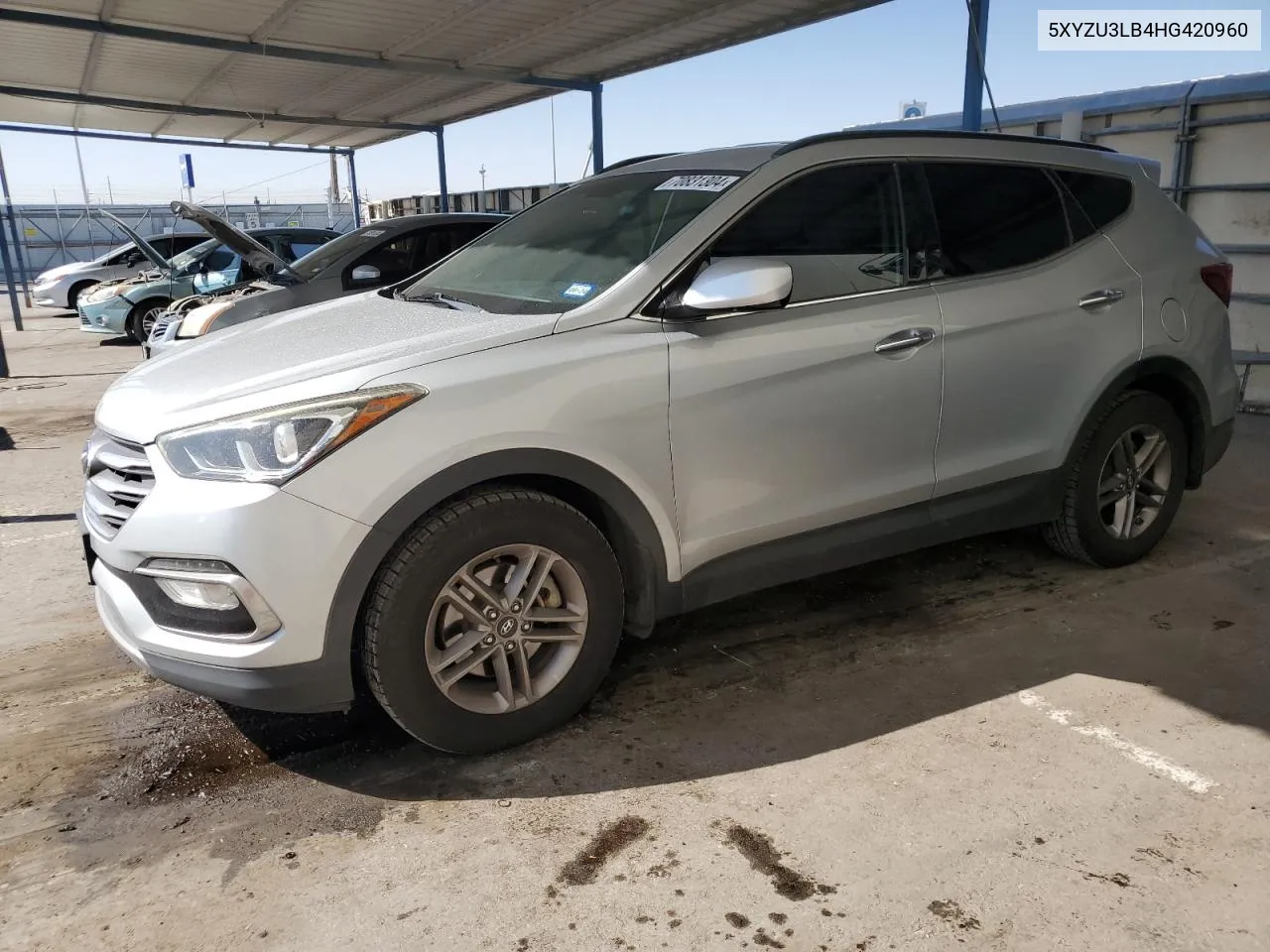 2017 Hyundai Santa Fe Sport VIN: 5XYZU3LB4HG420960 Lot: 70831304