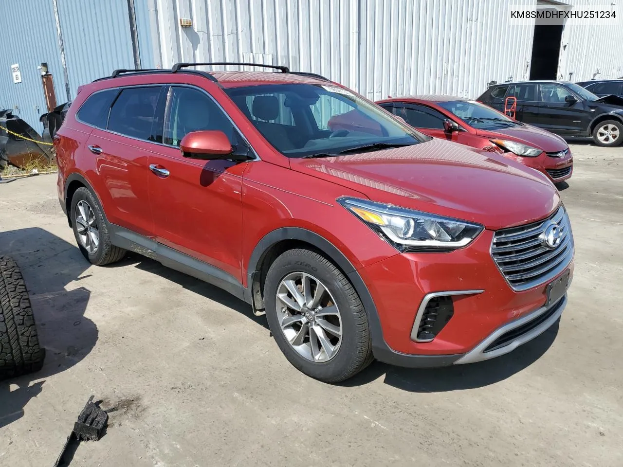 2017 Hyundai Santa Fe Se VIN: KM8SMDHFXHU251234 Lot: 70850134