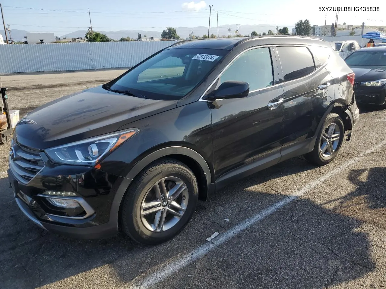 2017 Hyundai Santa Fe Sport VIN: 5XYZUDLB8HG435838 Lot: 70872474