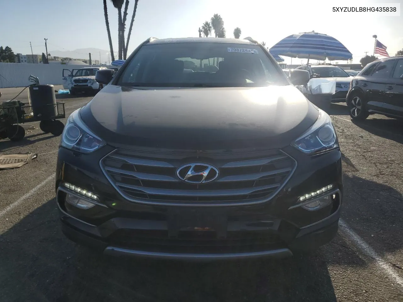 2017 Hyundai Santa Fe Sport VIN: 5XYZUDLB8HG435838 Lot: 70872474