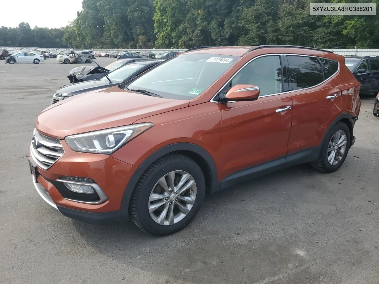 2017 Hyundai Santa Fe Sport VIN: 5XYZU3LA8HG388201 Lot: 71155094