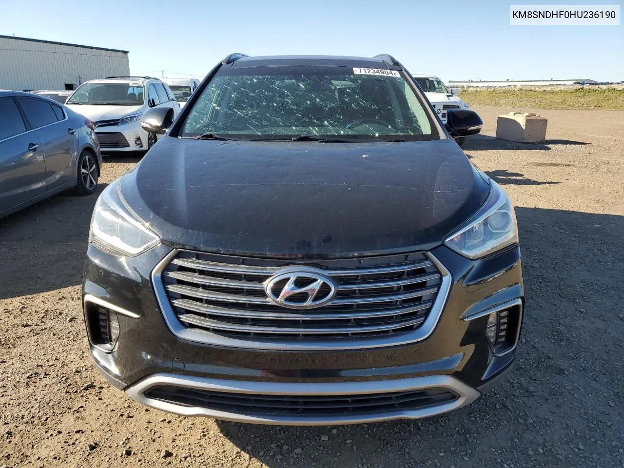 2017 Hyundai Santa Fe Se VIN: KM8SNDHF0HU236190 Lot: 71234904