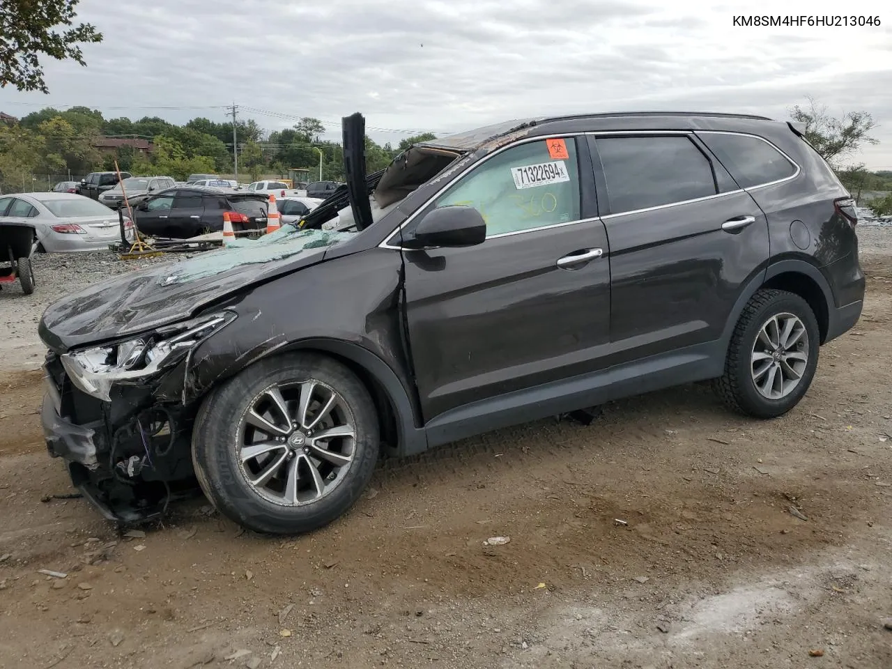 2017 Hyundai Santa Fe Se VIN: KM8SM4HF6HU213046 Lot: 71322694