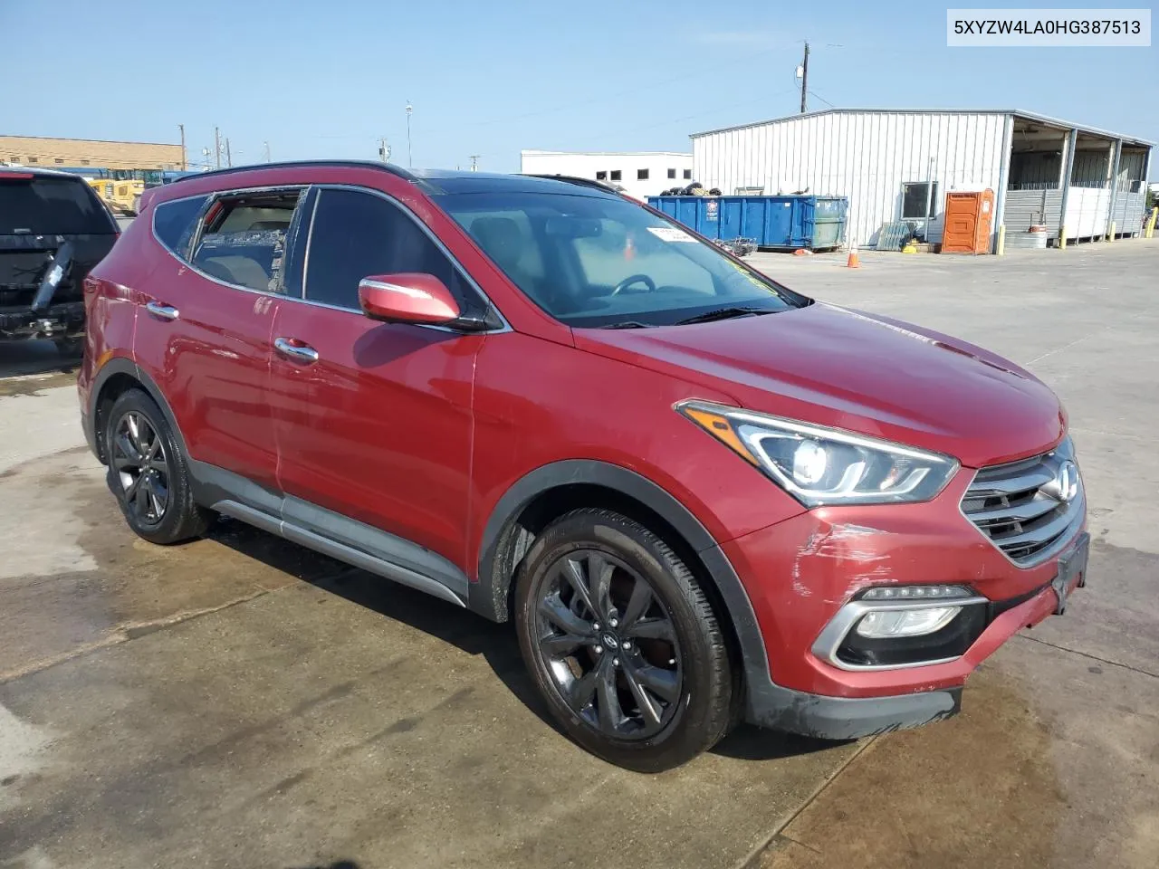 2017 Hyundai Santa Fe Sport VIN: 5XYZW4LA0HG387513 Lot: 71322844