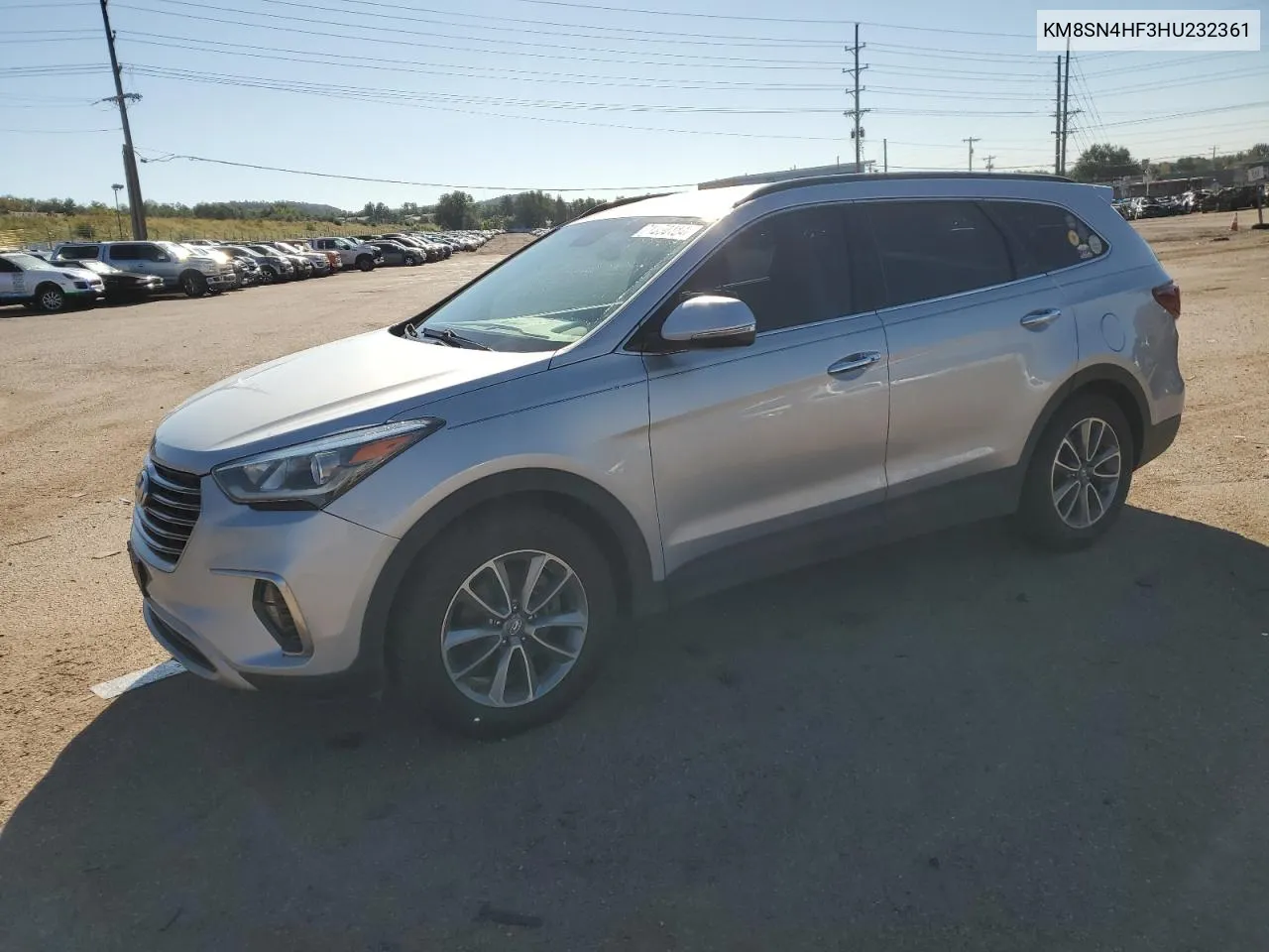 KM8SN4HF3HU232361 2017 Hyundai Santa Fe Se