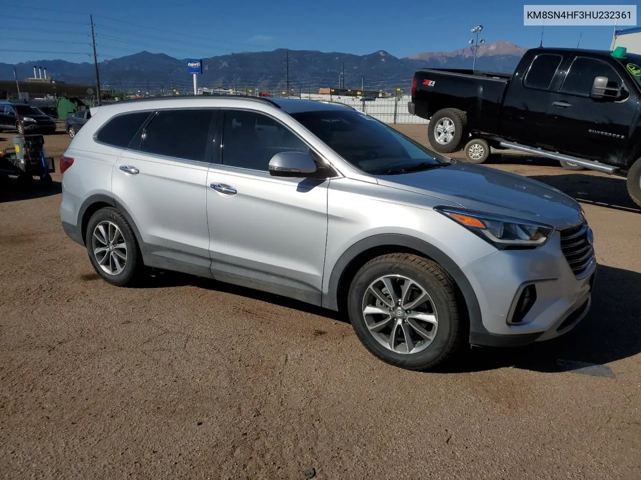 2017 Hyundai Santa Fe Se VIN: KM8SN4HF3HU232361 Lot: 71350484