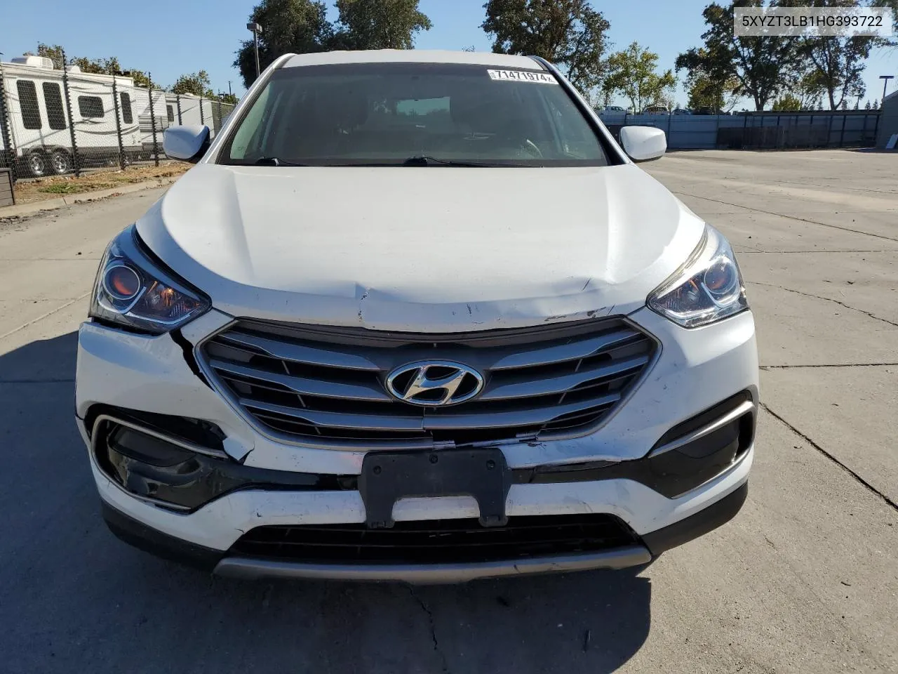 2017 Hyundai Santa Fe Sport VIN: 5XYZT3LB1HG393722 Lot: 71471974