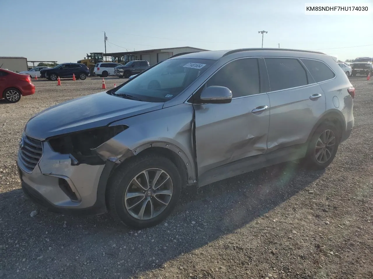 2017 Hyundai Santa Fe Se VIN: KM8SNDHF7HU174030 Lot: 71481654