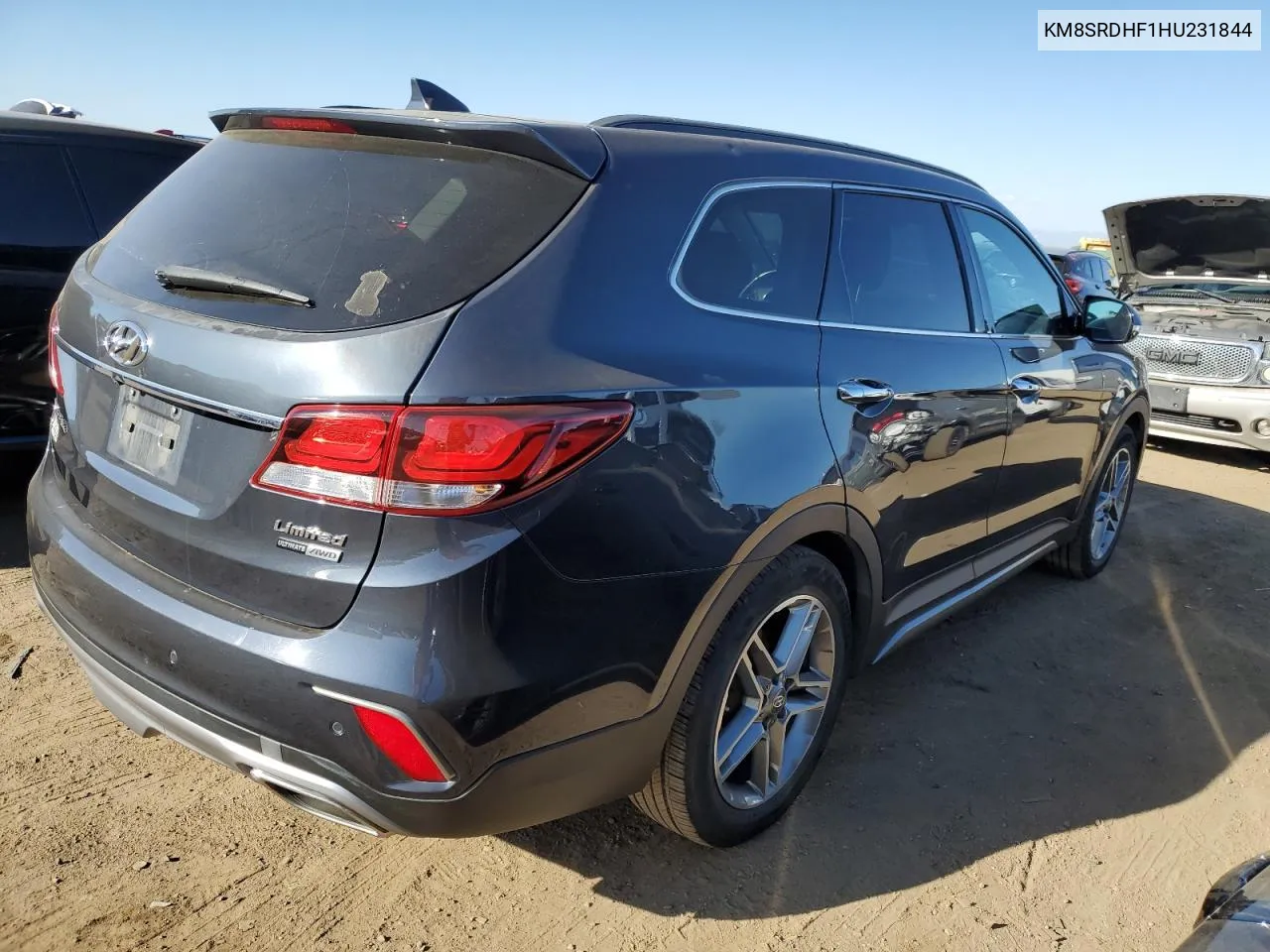 KM8SRDHF1HU231844 2017 Hyundai Santa Fe Se Ultimate