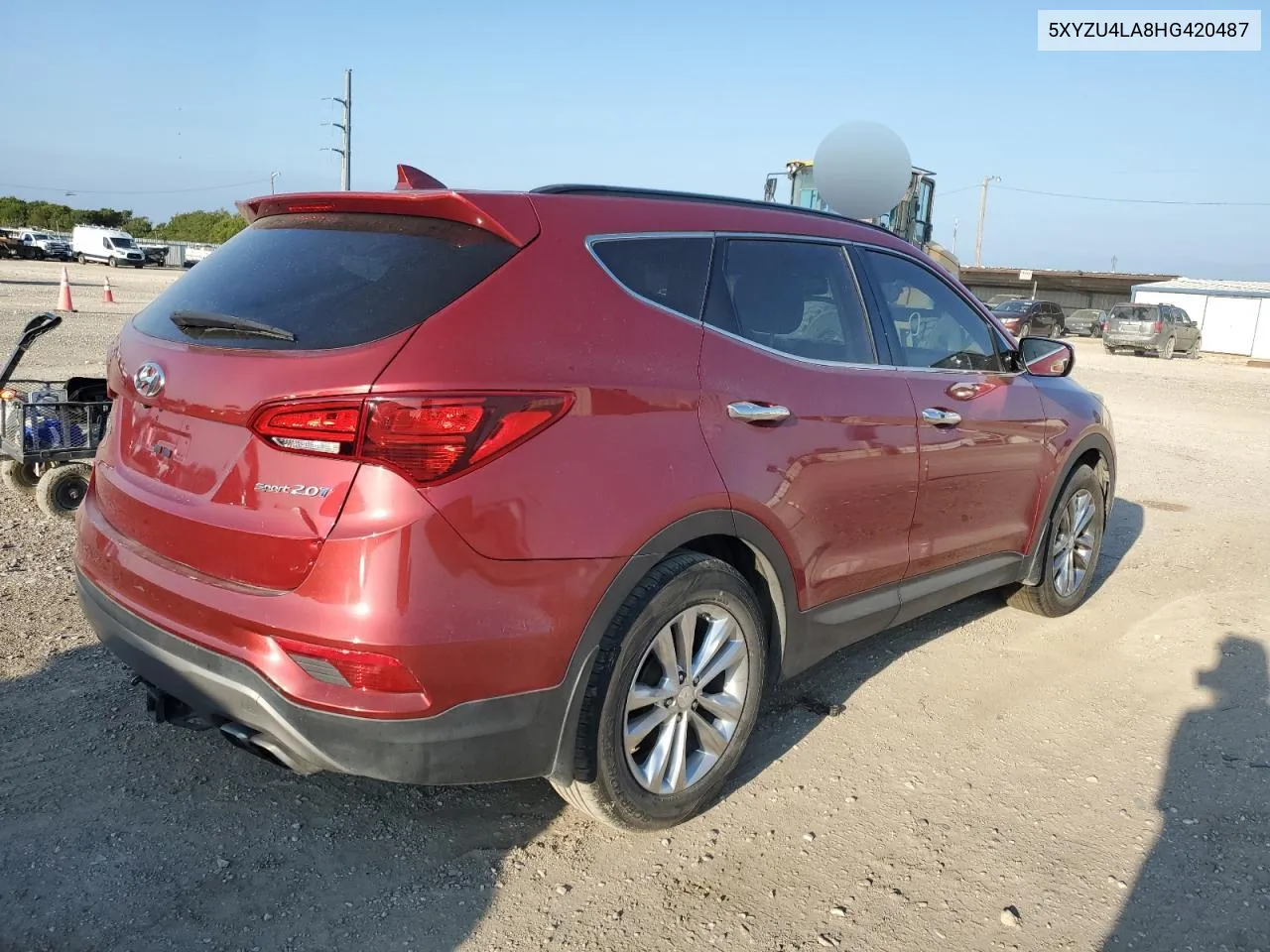 2017 Hyundai Santa Fe Sport VIN: 5XYZU4LA8HG420487 Lot: 71806204