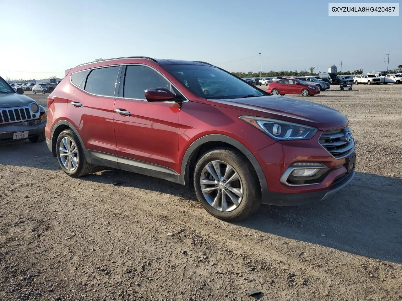 5XYZU4LA8HG420487 2017 Hyundai Santa Fe Sport