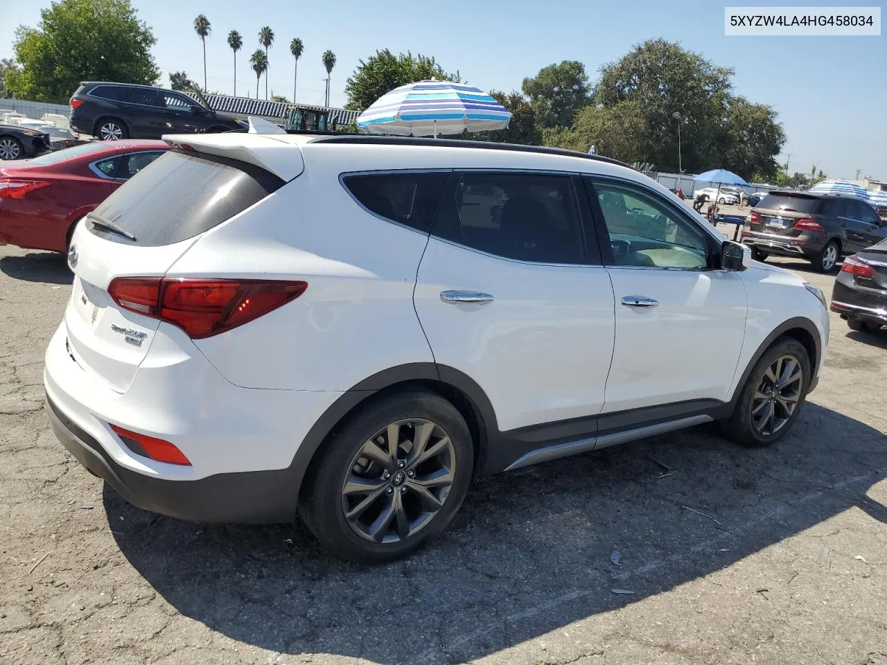 2017 Hyundai Santa Fe Sport VIN: 5XYZW4LA4HG458034 Lot: 71853464