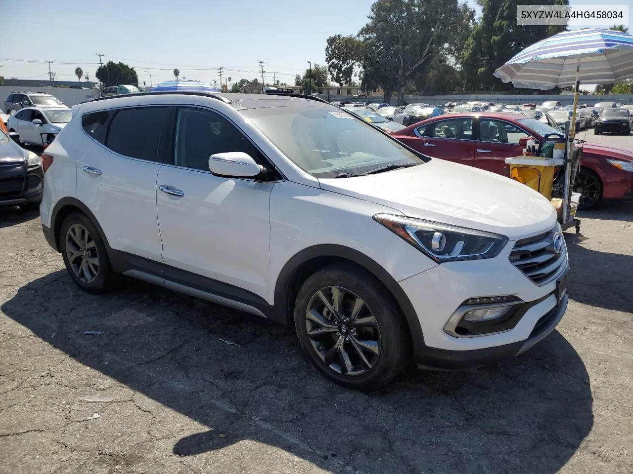 2017 Hyundai Santa Fe Sport VIN: 5XYZW4LA4HG458034 Lot: 71853464