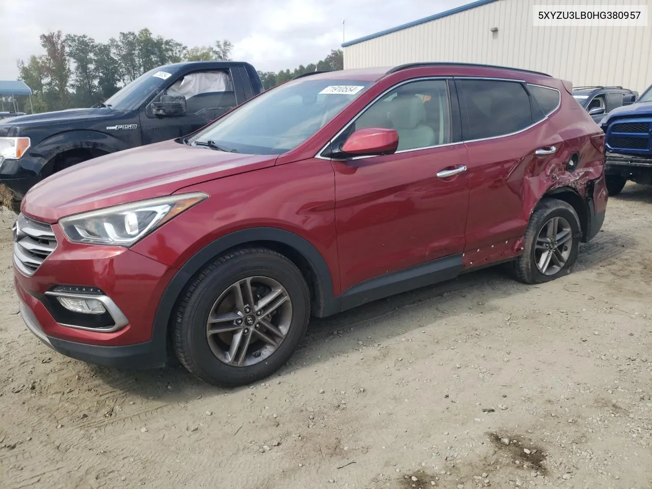 2017 Hyundai Santa Fe Sport VIN: 5XYZU3LB0HG380957 Lot: 71910554