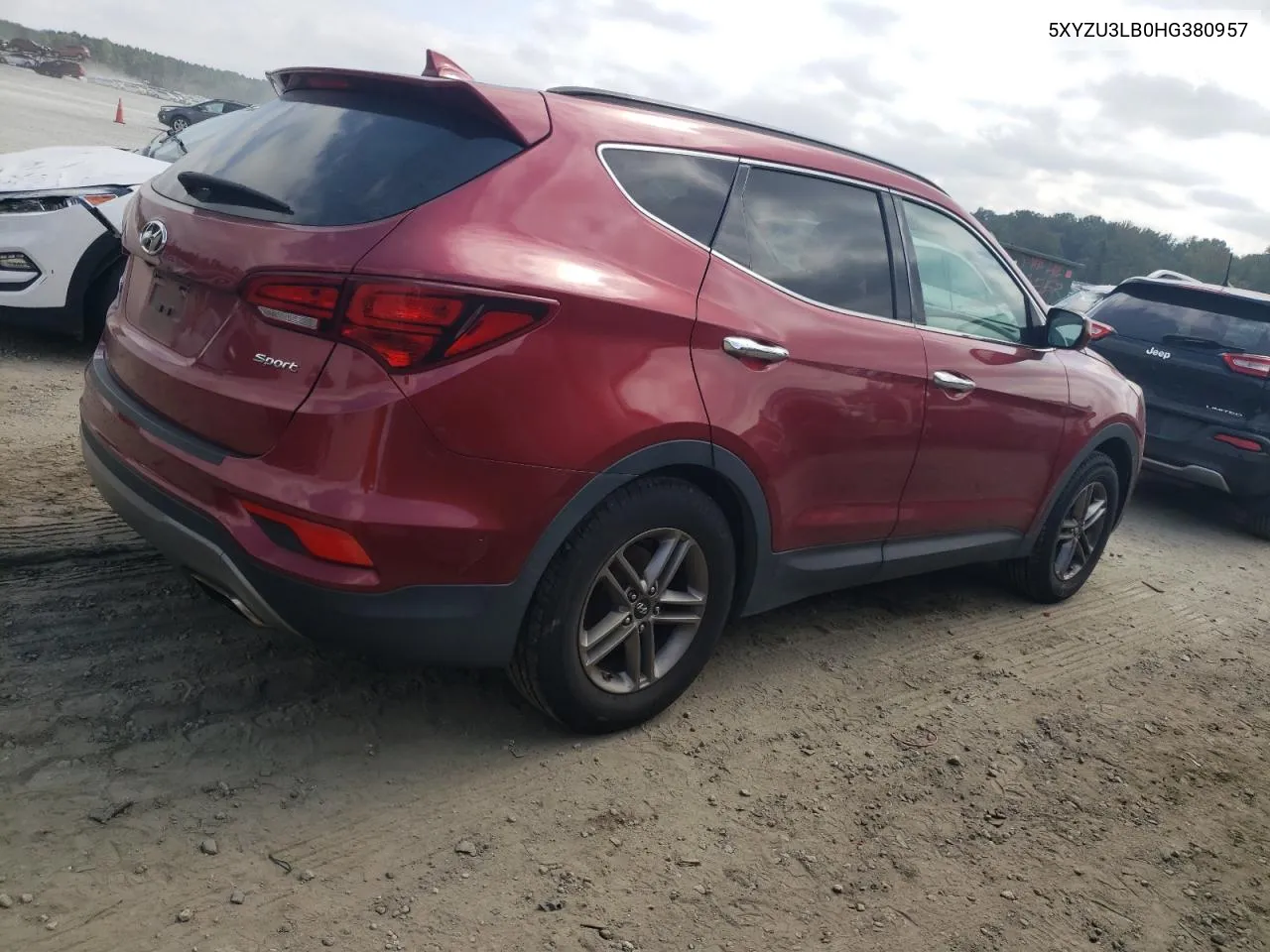 2017 Hyundai Santa Fe Sport VIN: 5XYZU3LB0HG380957 Lot: 71910554