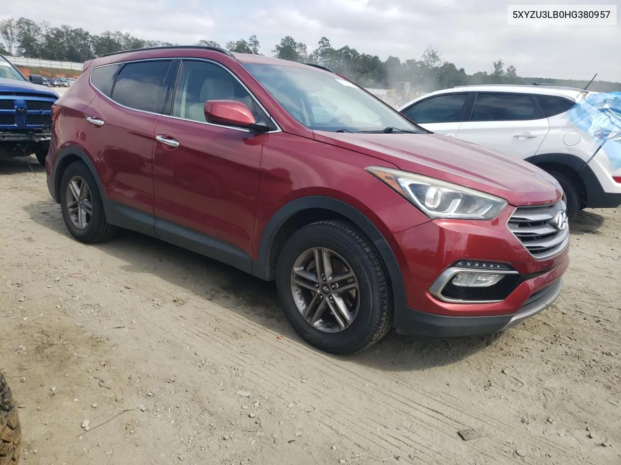 2017 Hyundai Santa Fe Sport VIN: 5XYZU3LB0HG380957 Lot: 71910554