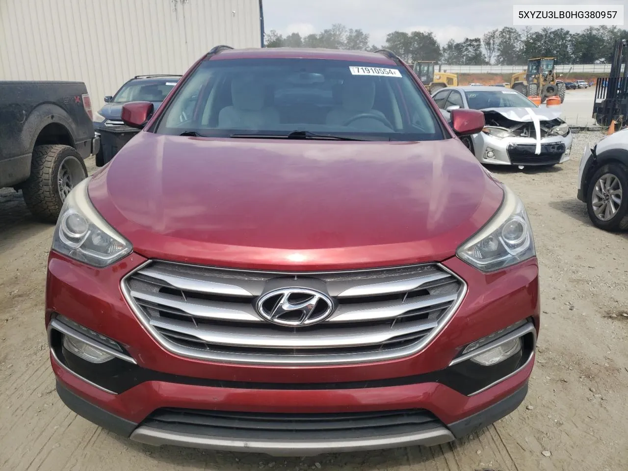 2017 Hyundai Santa Fe Sport VIN: 5XYZU3LB0HG380957 Lot: 71910554