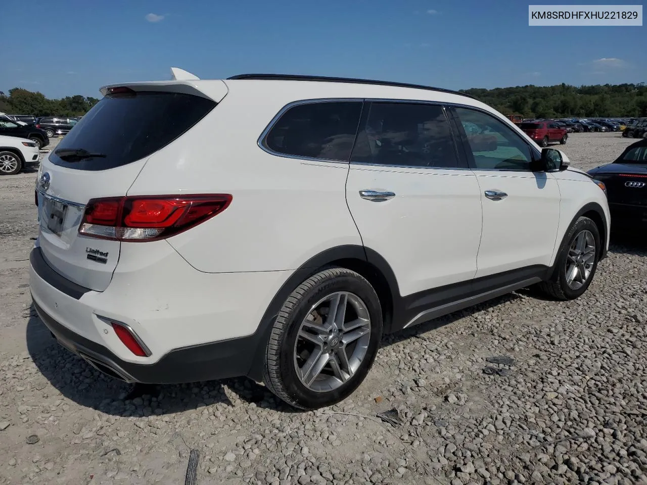 2017 Hyundai Santa Fe Se Ultimate VIN: KM8SRDHFXHU221829 Lot: 71969494