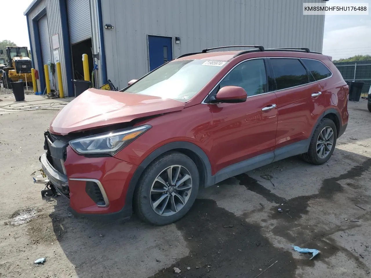 KM8SMDHF5HU176488 2017 Hyundai Santa Fe Se