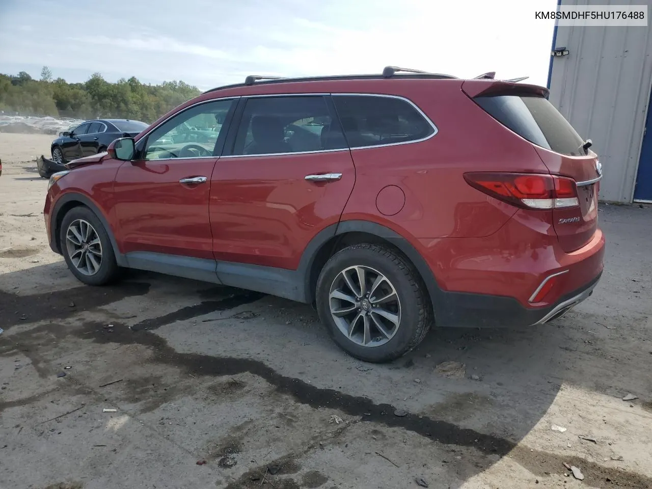 2017 Hyundai Santa Fe Se VIN: KM8SMDHF5HU176488 Lot: 71985974