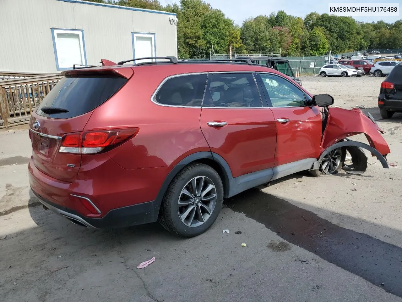 KM8SMDHF5HU176488 2017 Hyundai Santa Fe Se