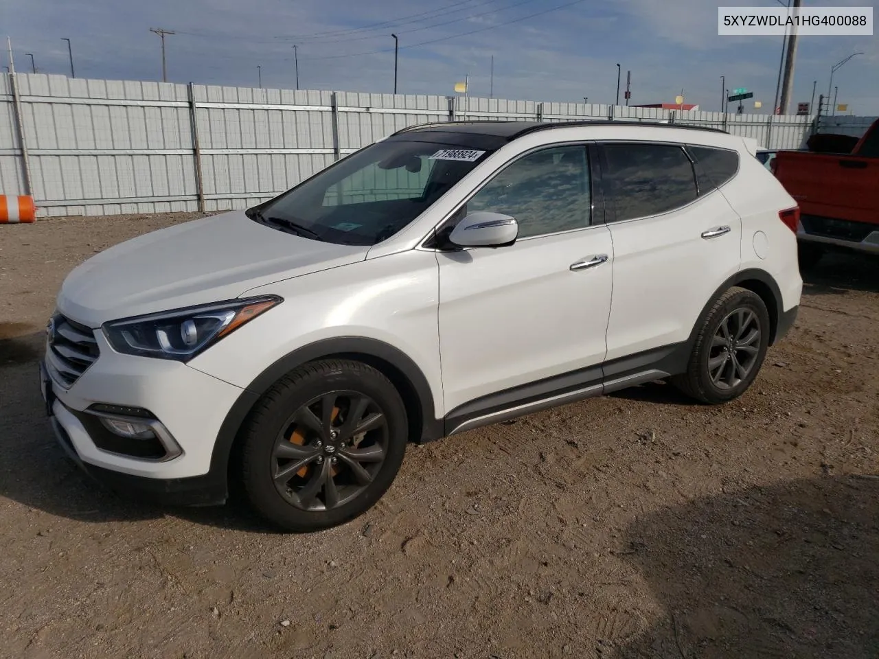 5XYZWDLA1HG400088 2017 Hyundai Santa Fe Sport