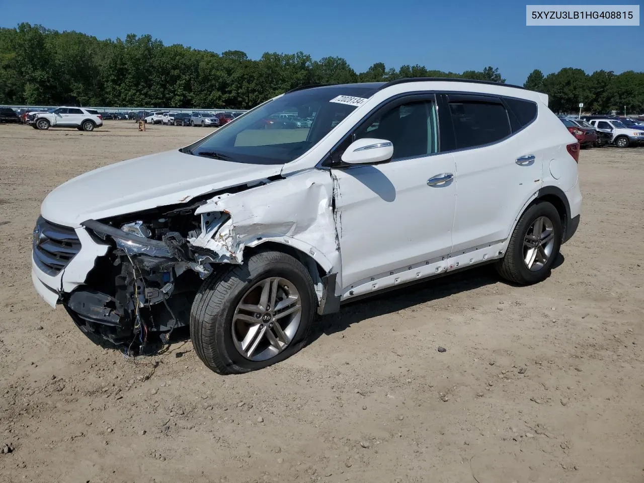 2017 Hyundai Santa Fe Sport VIN: 5XYZU3LB1HG408815 Lot: 72028134