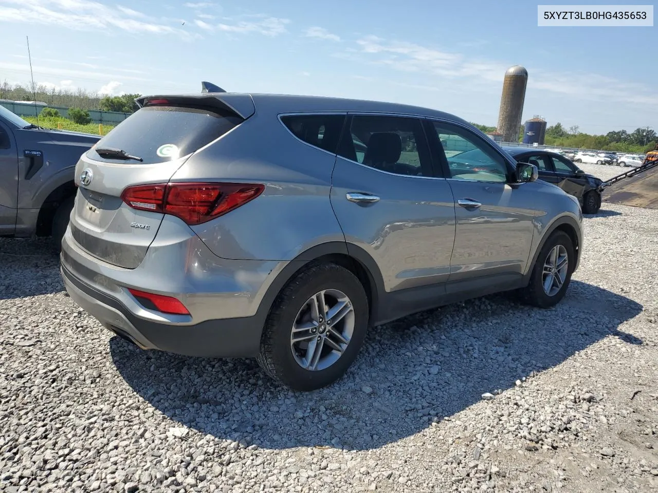 2017 Hyundai Santa Fe Sport VIN: 5XYZT3LB0HG435653 Lot: 72059274