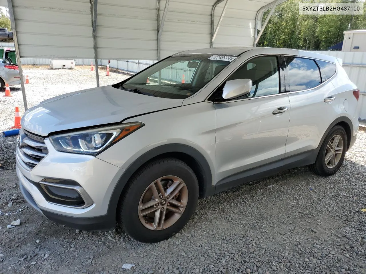 5XYZT3LB2HG437100 2017 Hyundai Santa Fe Sport