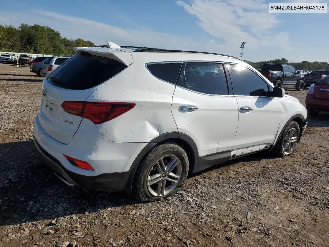 2017 Hyundai Santa Fe Sport VIN: 5NMZU3LB4HH043178 Lot: 72169764