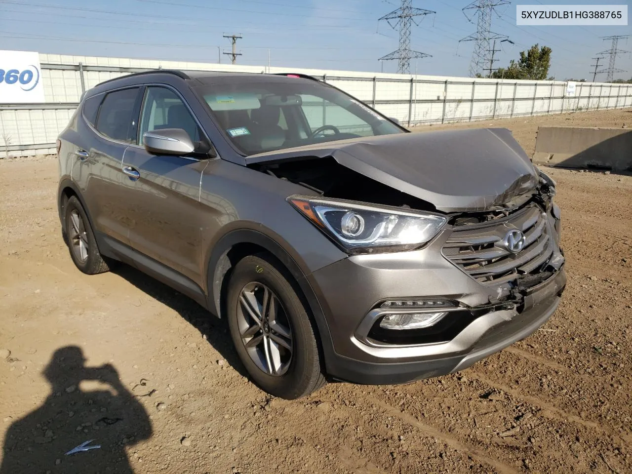 5XYZUDLB1HG388765 2017 Hyundai Santa Fe Sport