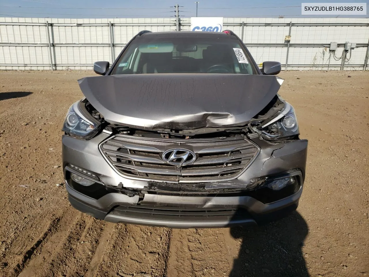 5XYZUDLB1HG388765 2017 Hyundai Santa Fe Sport