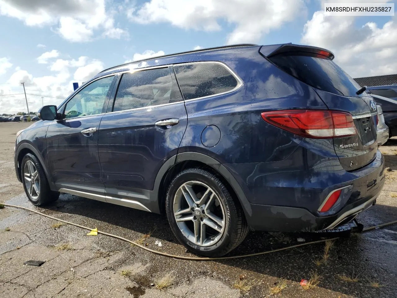 KM8SRDHFXHU235827 2017 Hyundai Santa Fe Se Ultimate