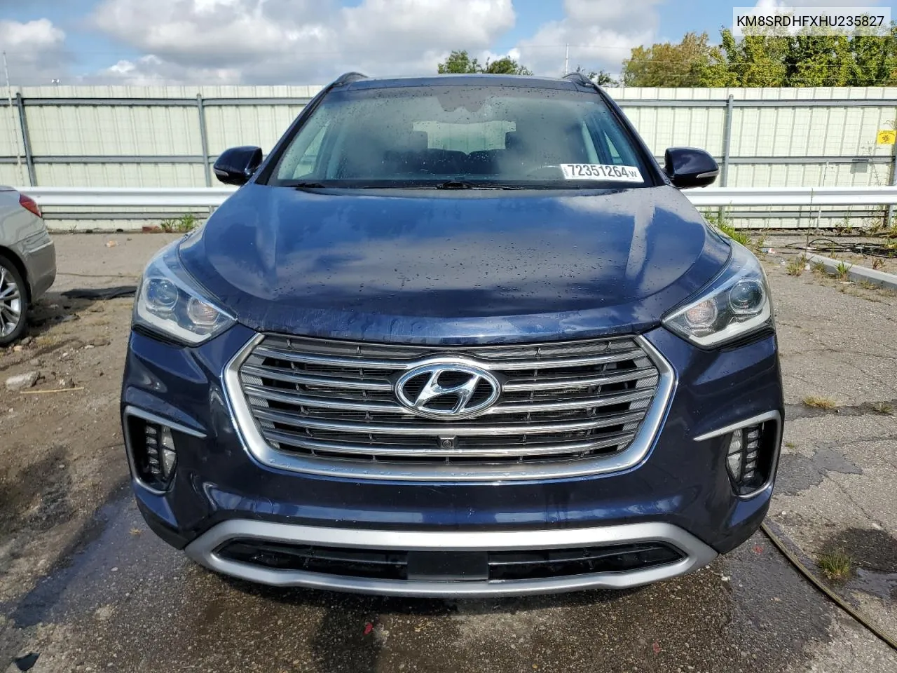 KM8SRDHFXHU235827 2017 Hyundai Santa Fe Se Ultimate