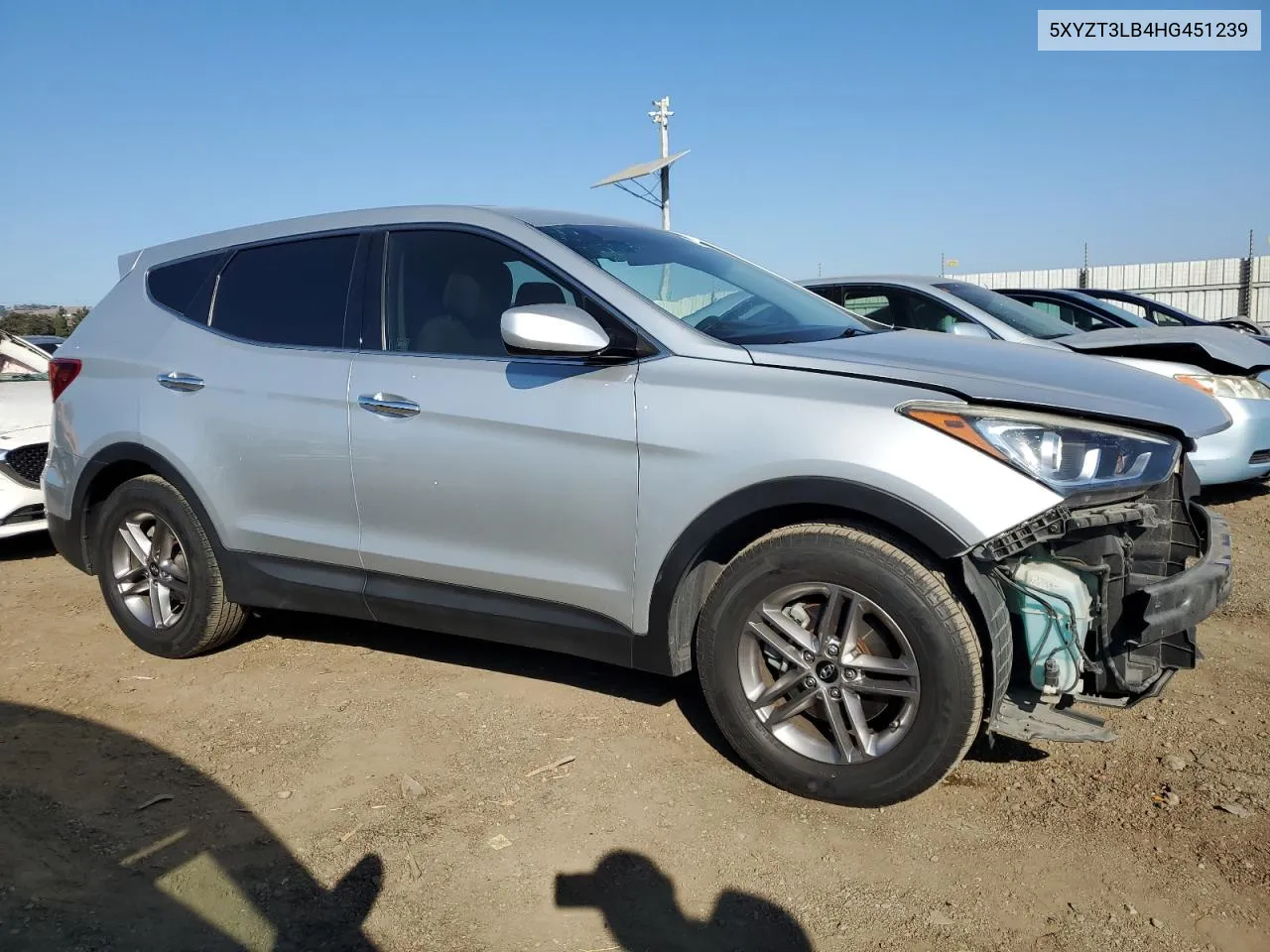 5XYZT3LB4HG451239 2017 Hyundai Santa Fe Sport