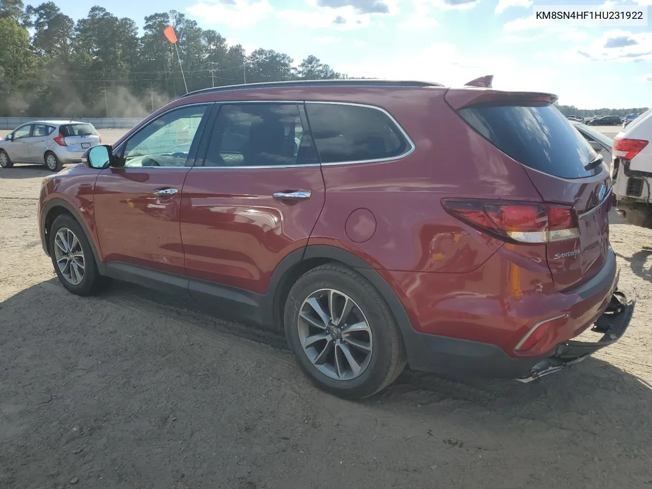 KM8SN4HF1HU231922 2017 Hyundai Santa Fe Se