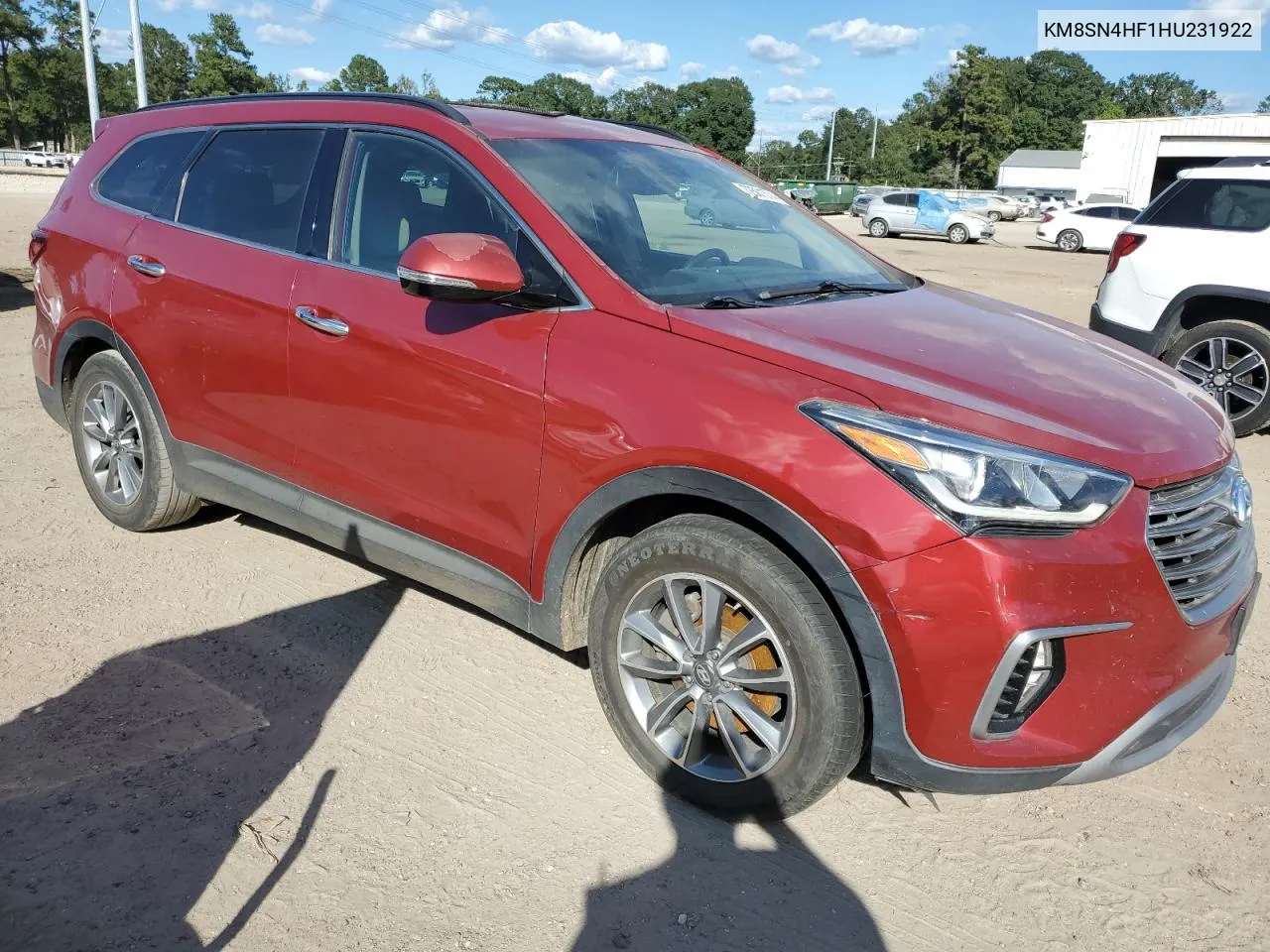 KM8SN4HF1HU231922 2017 Hyundai Santa Fe Se