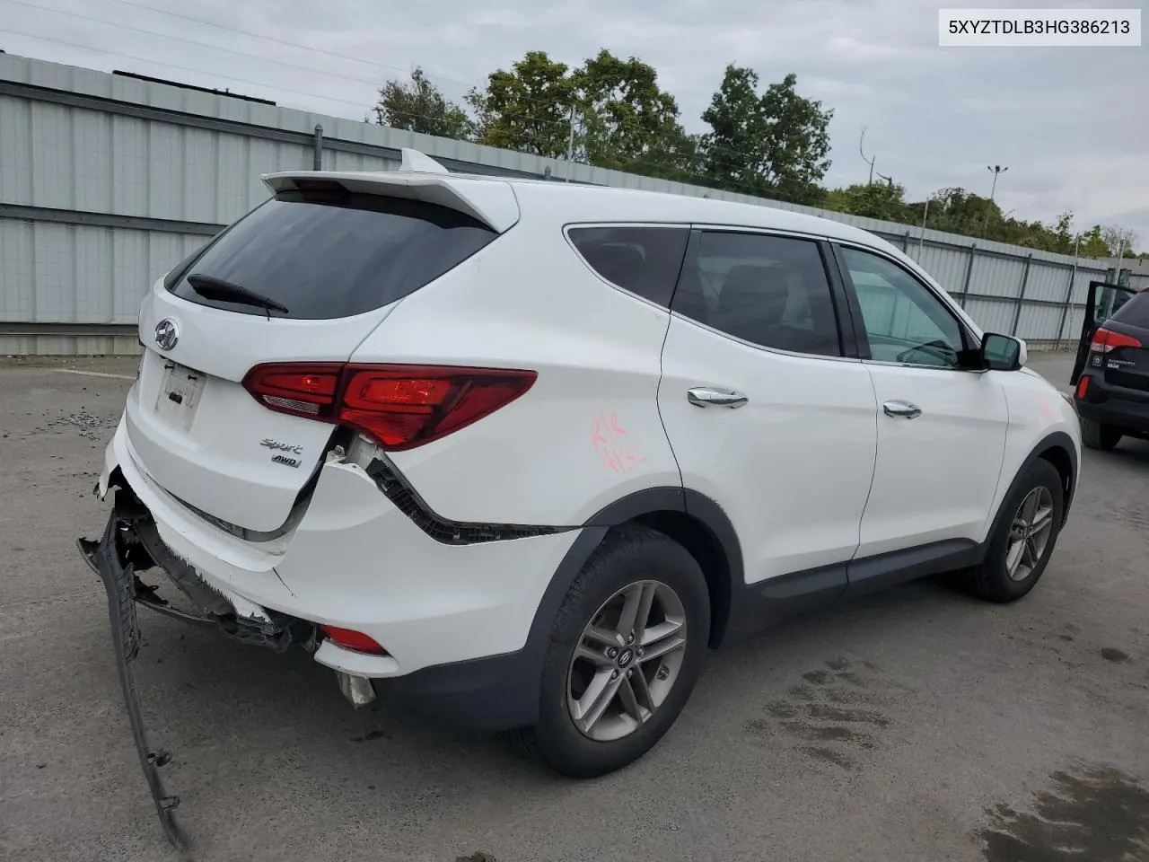 2017 Hyundai Santa Fe Sport VIN: 5XYZTDLB3HG386213 Lot: 72531394