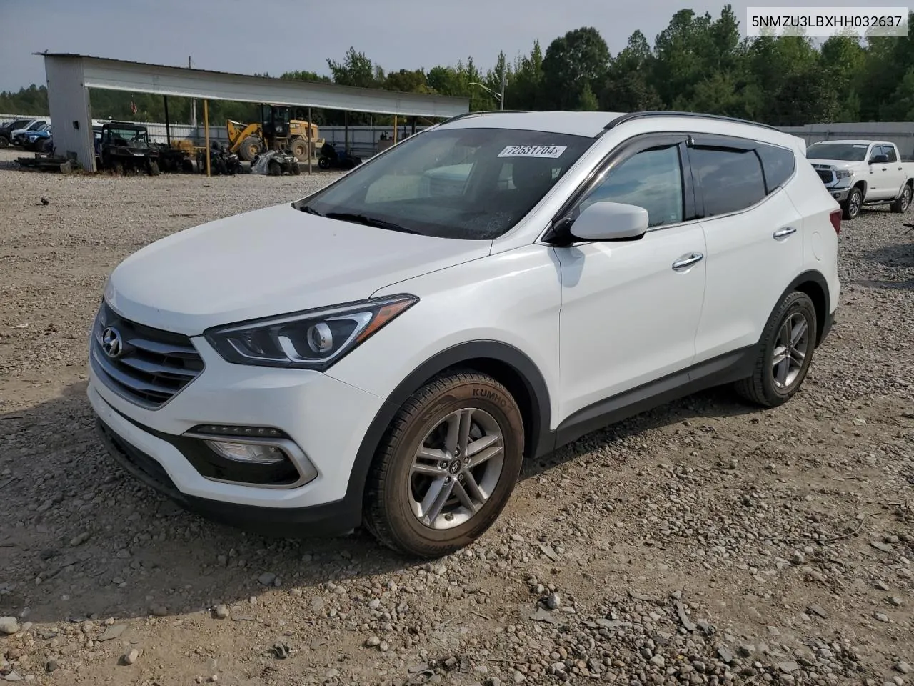 2017 Hyundai Santa Fe Sport VIN: 5NMZU3LBXHH032637 Lot: 72531704