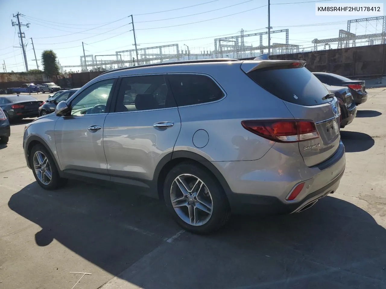 KM8SR4HF2HU178412 2017 Hyundai Santa Fe Se Ultimate