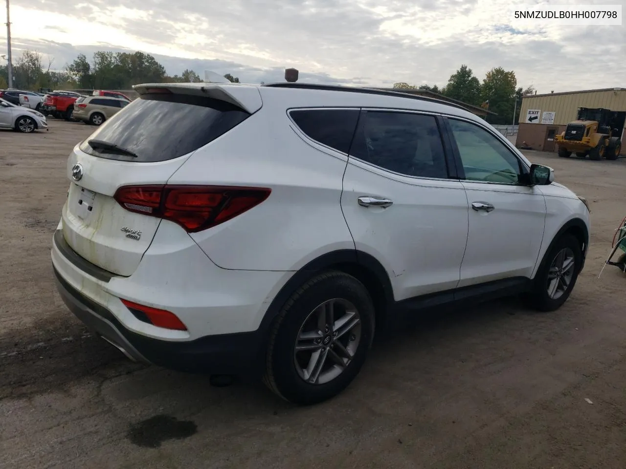 2017 Hyundai Santa Fe Sport VIN: 5NMZUDLB0HH007798 Lot: 72575634