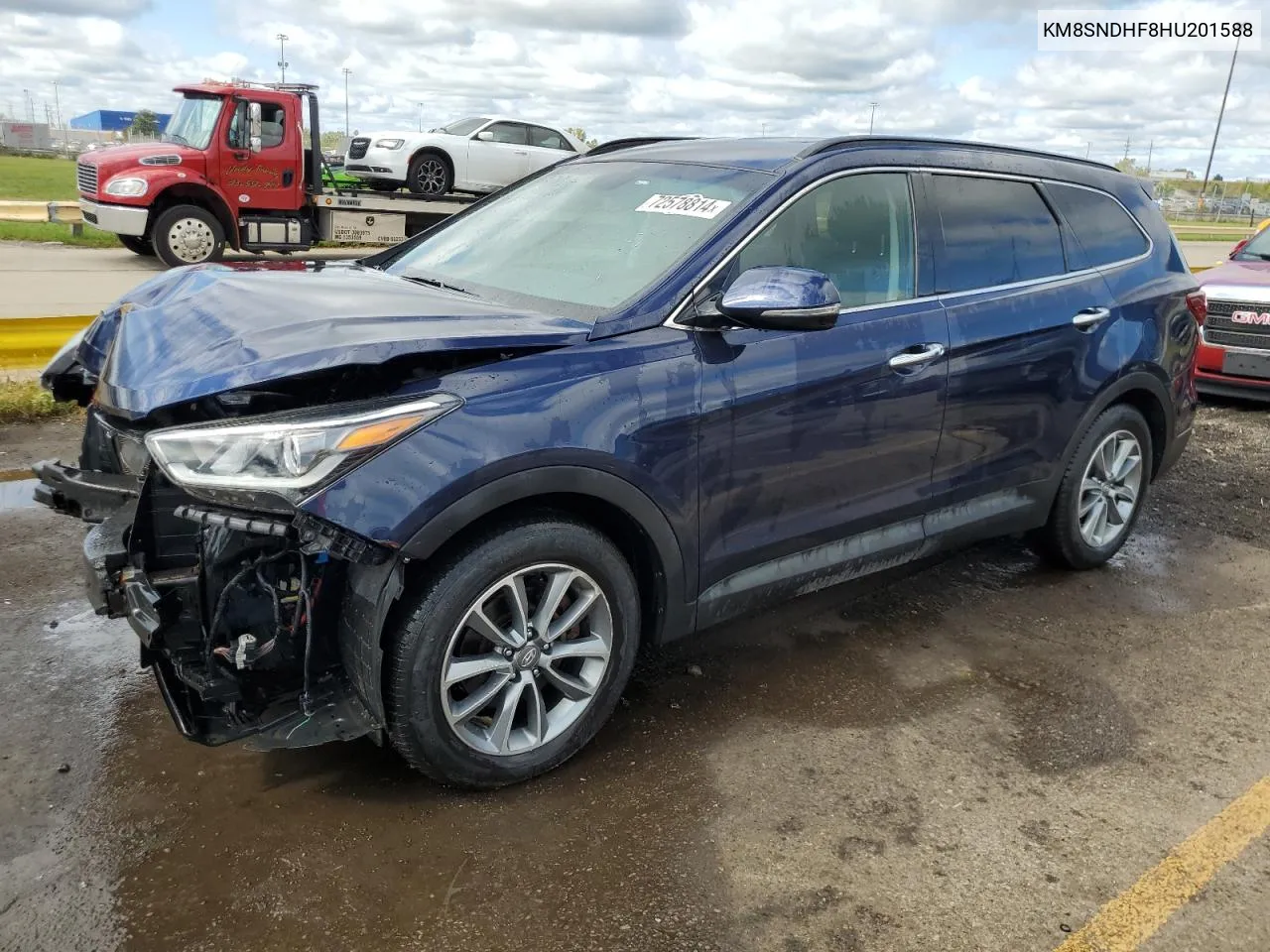 2017 Hyundai Santa Fe Se VIN: KM8SNDHF8HU201588 Lot: 72578814