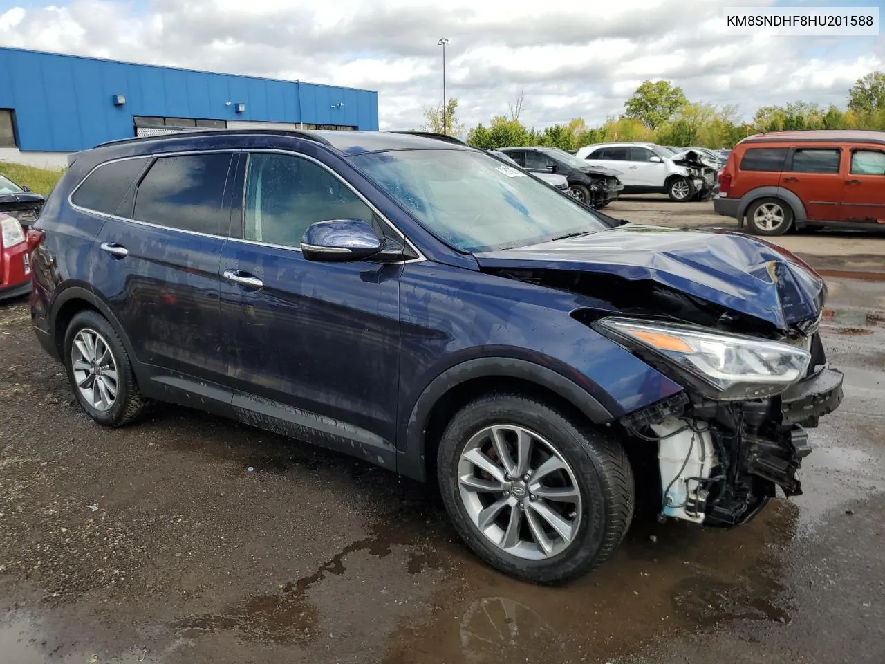 2017 Hyundai Santa Fe Se VIN: KM8SNDHF8HU201588 Lot: 72578814