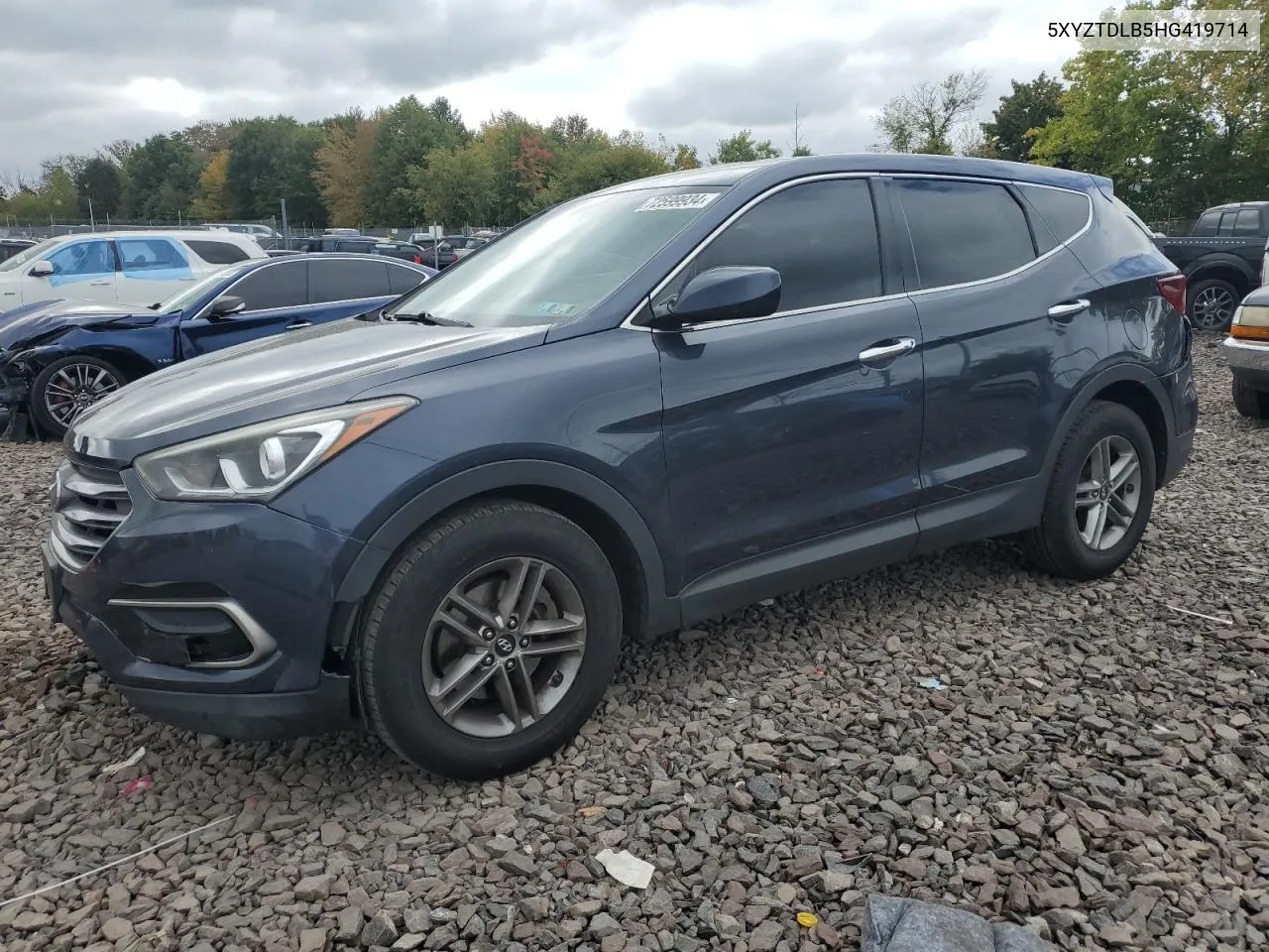 2017 Hyundai Santa Fe Sport VIN: 5XYZTDLB5HG419714 Lot: 72599934