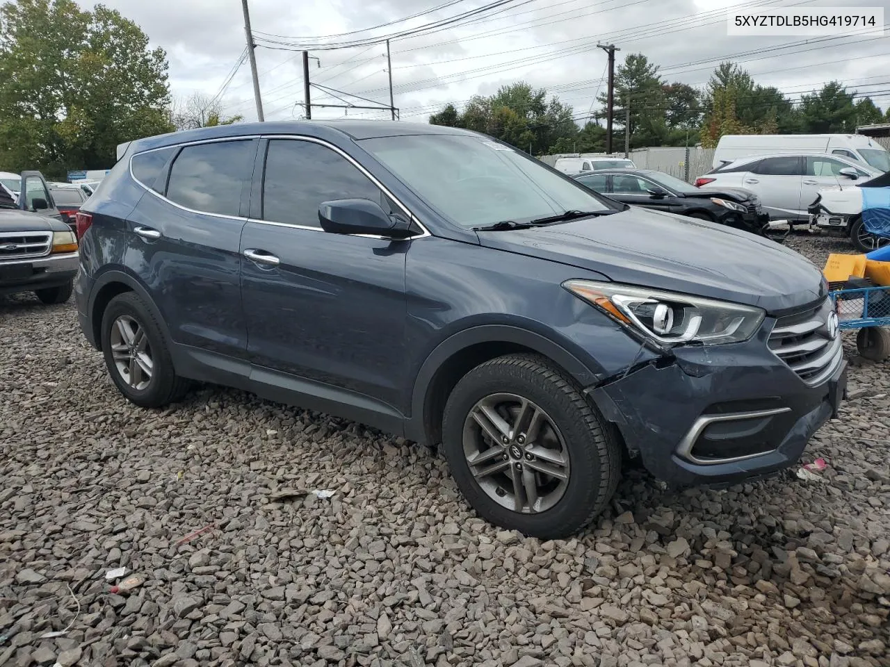 2017 Hyundai Santa Fe Sport VIN: 5XYZTDLB5HG419714 Lot: 72599934