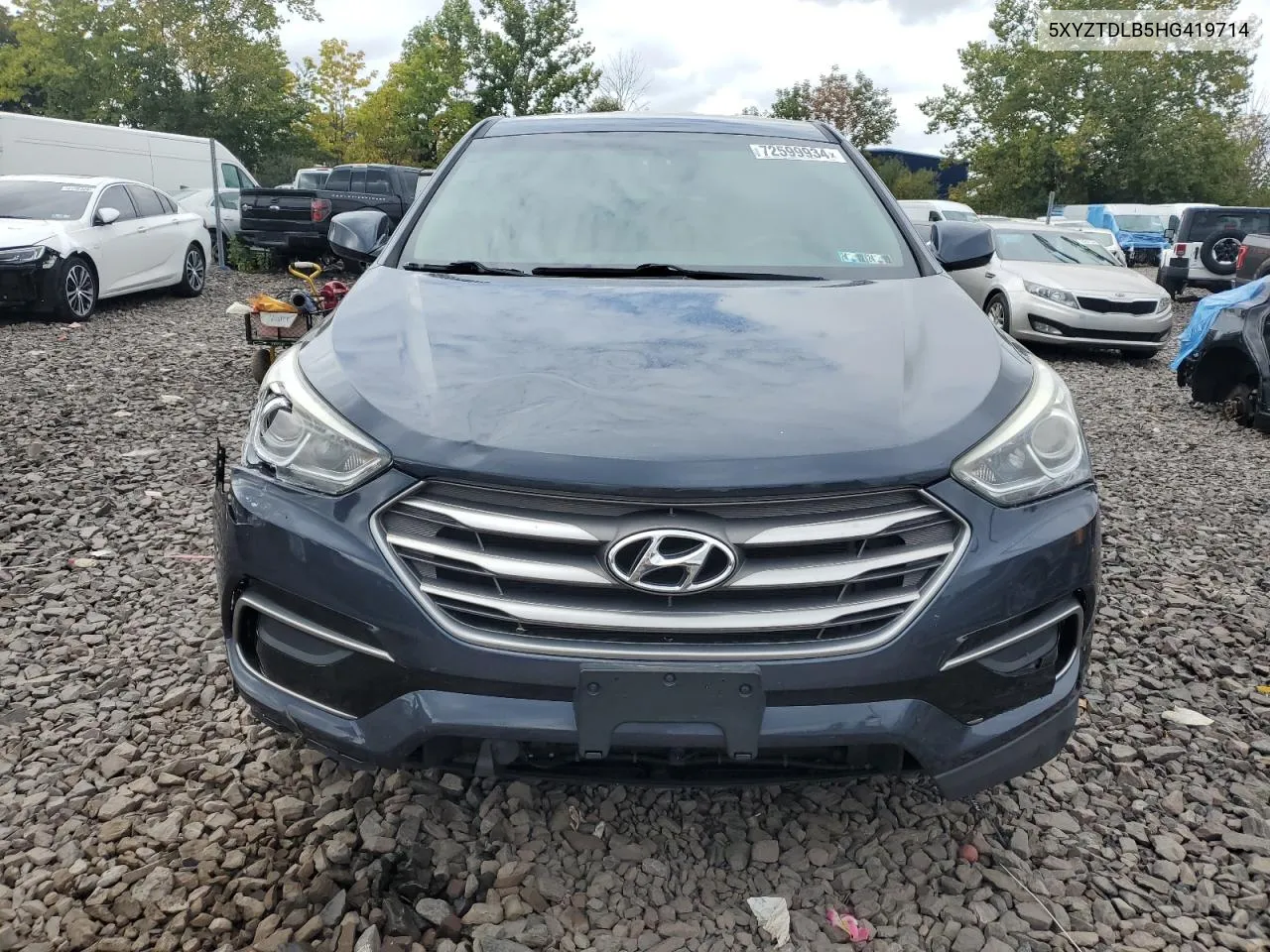 2017 Hyundai Santa Fe Sport VIN: 5XYZTDLB5HG419714 Lot: 72599934